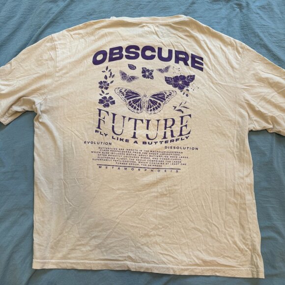 Obscure Off-White Butterfly Graphic Tee - Picture 3 of 3